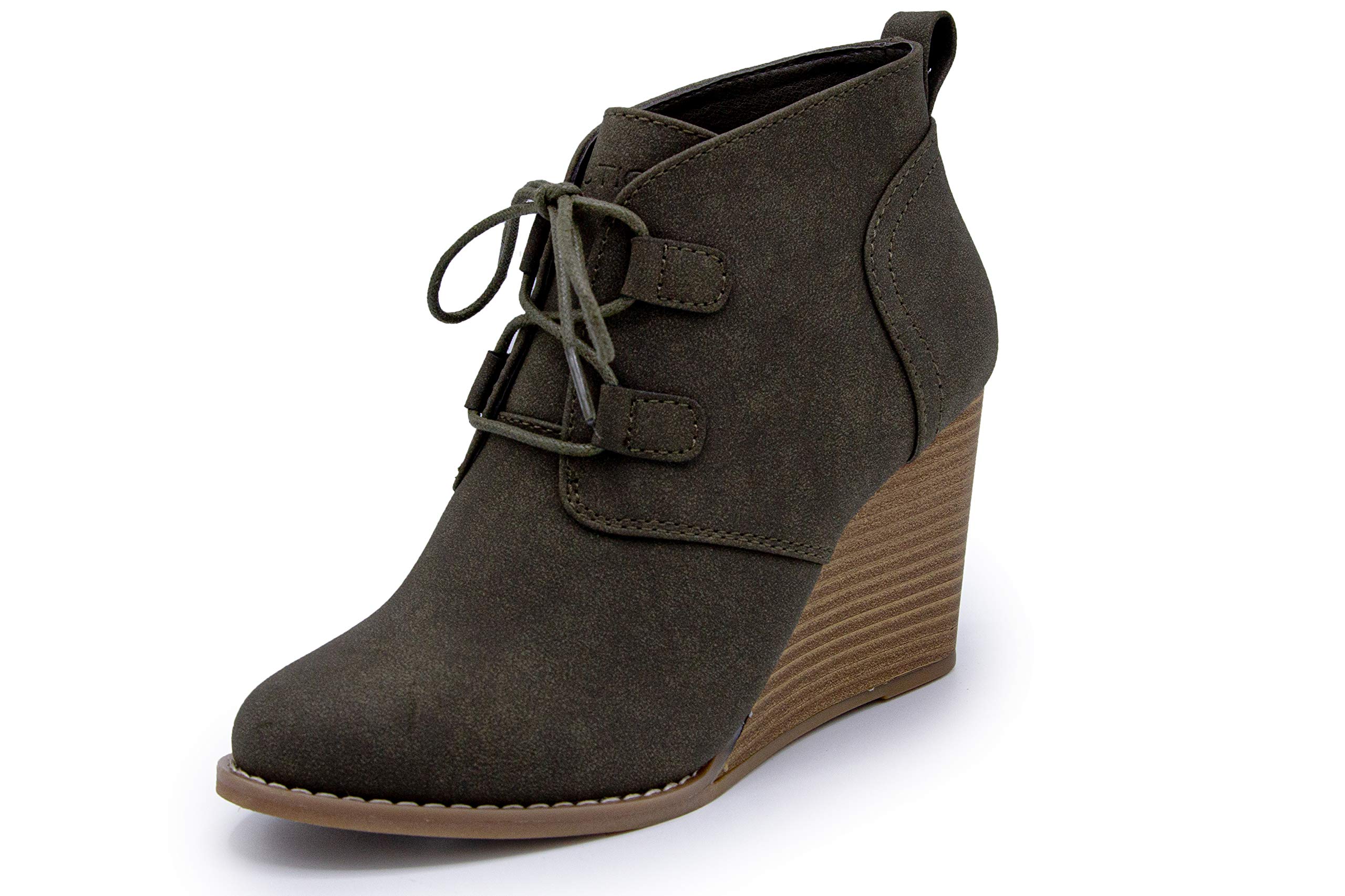 conquer wedge bootie