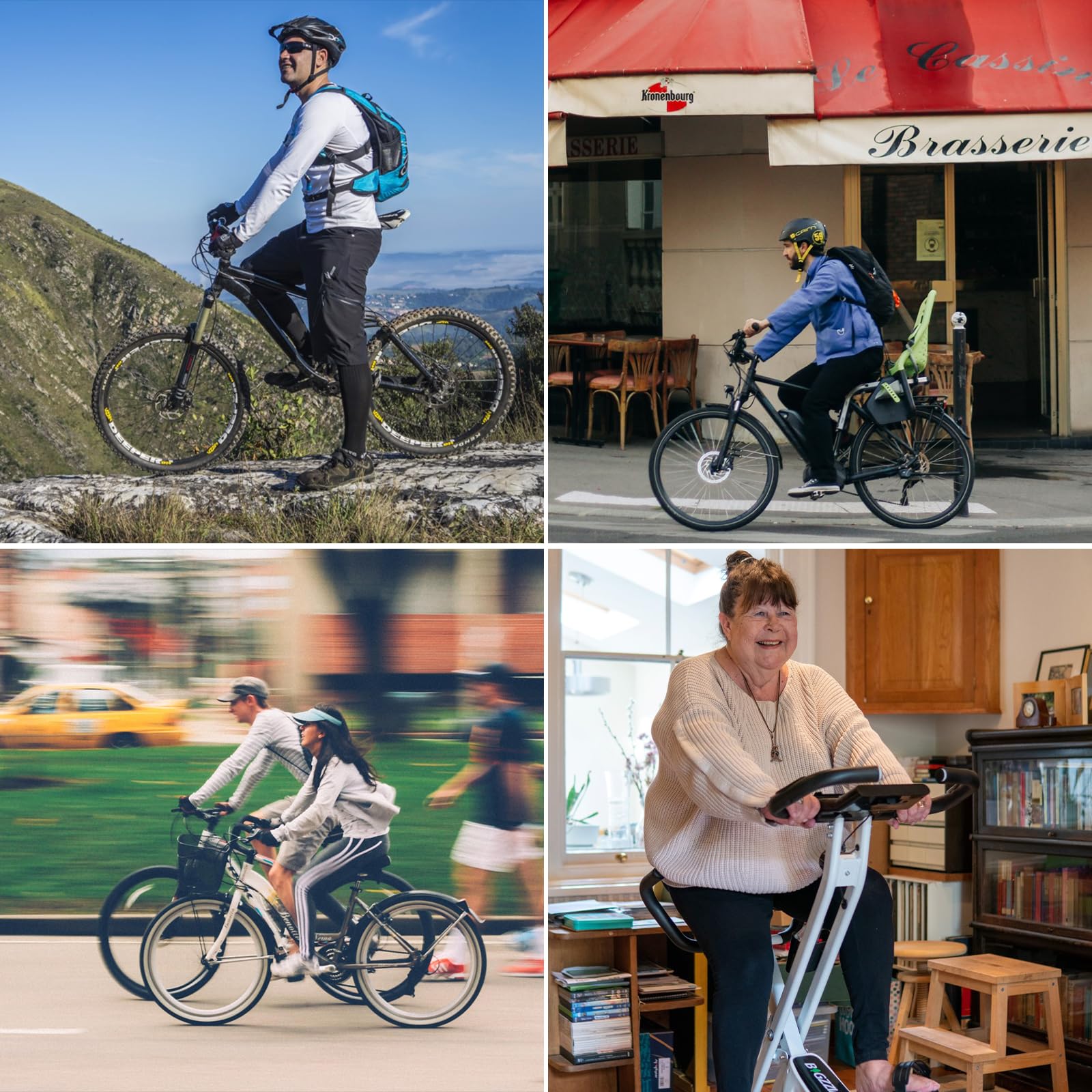 Janety Cuscini per Bicicletta, Sella Bici Comoda in Gel, Sellino Bici Morbido e Traspirante, Ergonomico per Uomo e Donna, Adatta per Ciclismo su Strada, MTB e City Bike