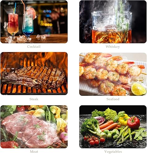 Miniatura 7 de Kit de ahumador de cóctel-AINING FLY Old Fashioned para ahumador de whisky, kit de ahumador de bourbon, ahumador de bebidas para infundir cócteles,