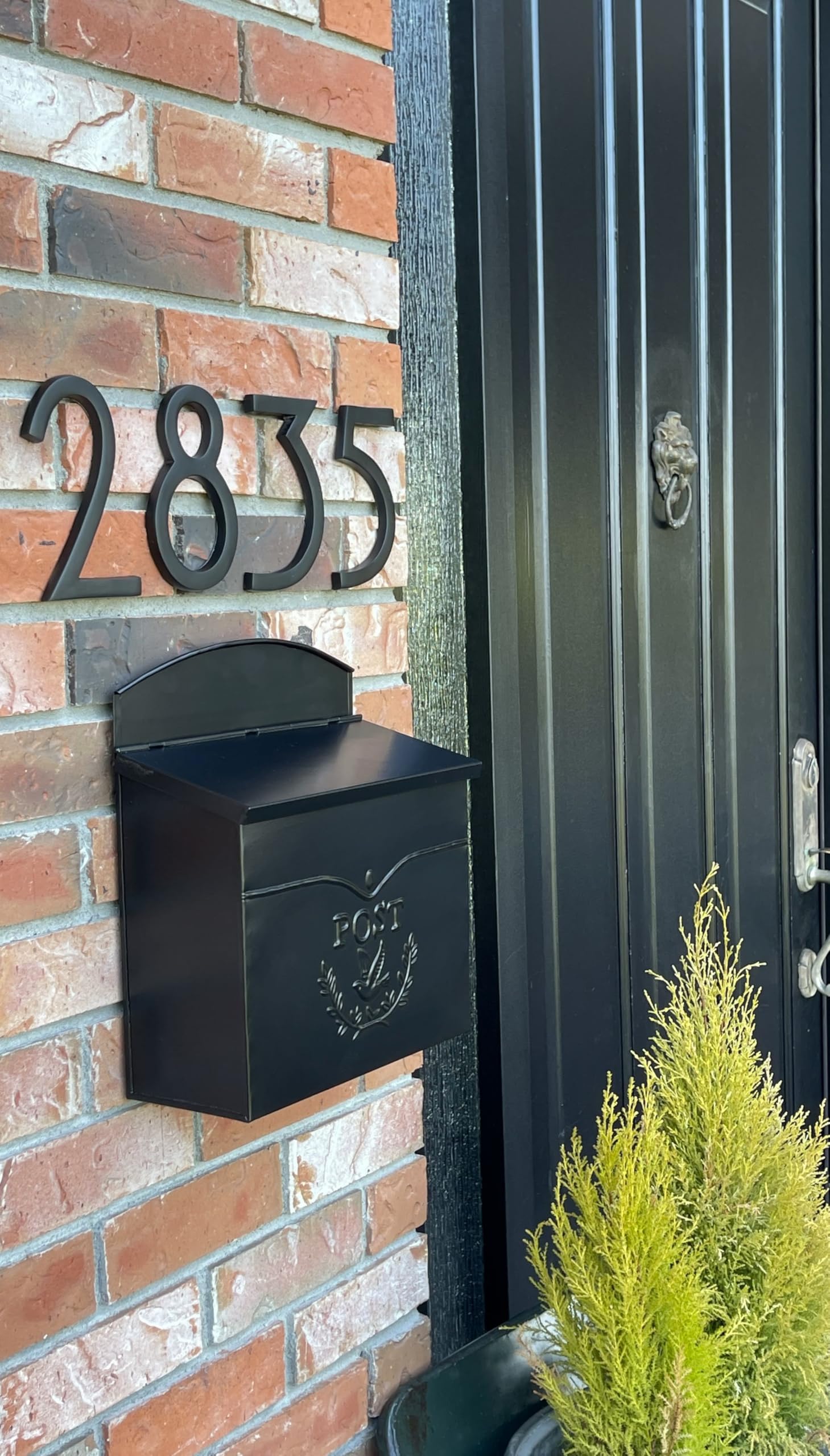 NACH Chelsea Wall Mount Mailbox for Outside, 11.5 x 5 x 13 inches