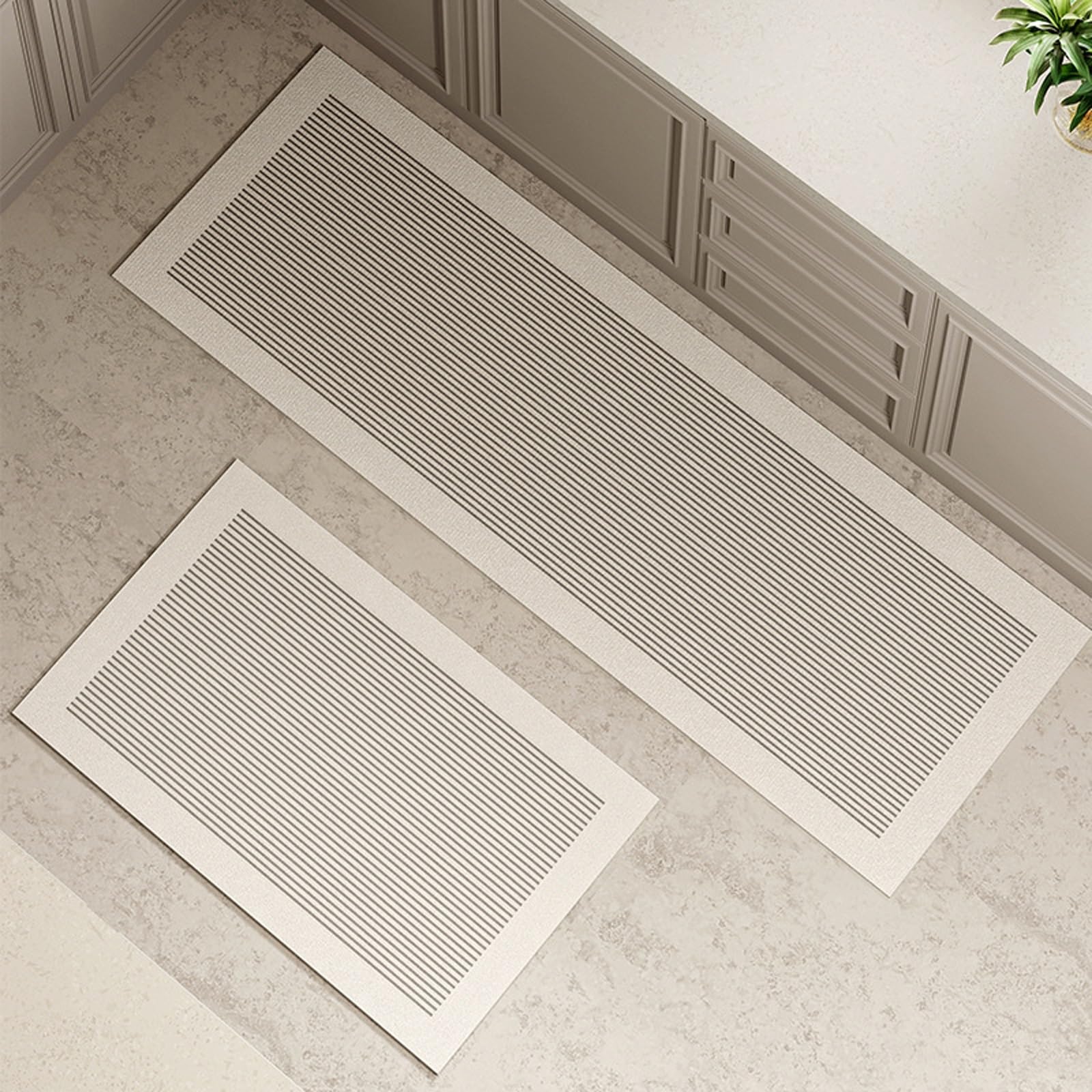 Tapis de cuisine anti-fatigue moelleux et imperméable en coloris 1 mesurant 40x120 cm
