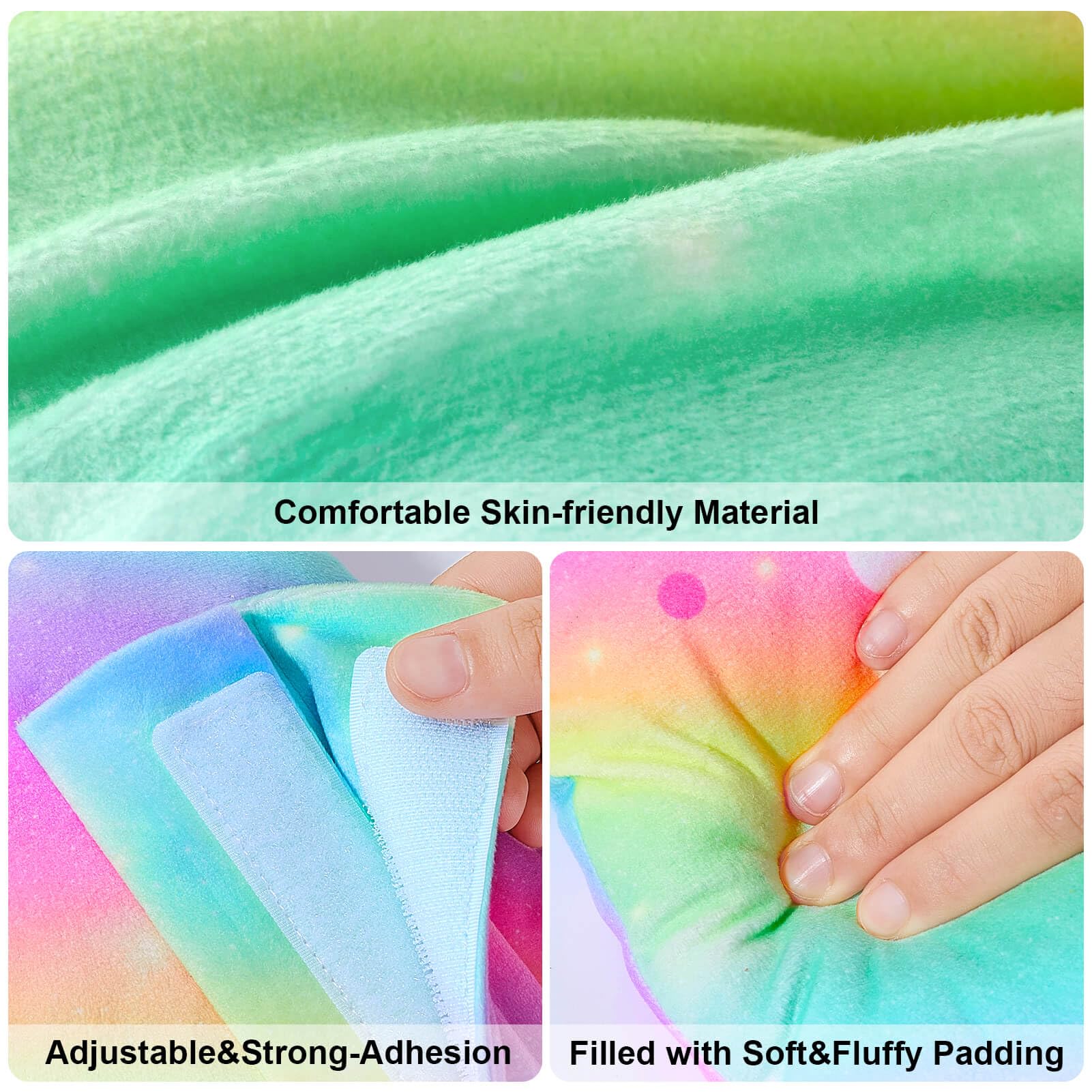 FIODAY Fundas para cinturón de seguridad de coche para niños, almohada de cinturón de seguridad de unicornio