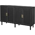 Crosley Furniture 4 Door Sideboard Buffet Cabinet - Thumbnail 5
