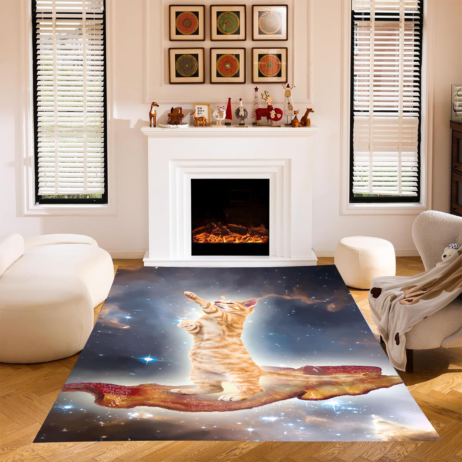 Tapis chaton mignon 3D pour réveiller la déco d une chambre d enfant