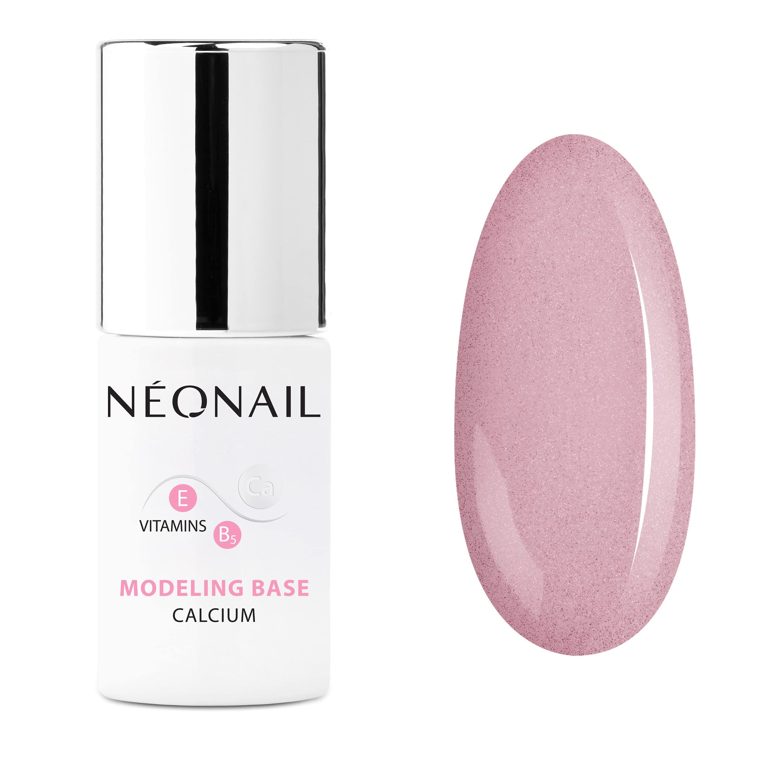 NEONAIL Pintauñas Semipermanentes 7,2 ml Base Coat Semipermanente Modeling Base Calcium Luminous Pink Esmaltes Semipermanentes Para Uñas Gel Uñas Manicura Base Esmalte Gel UV Led Laca De Uñas