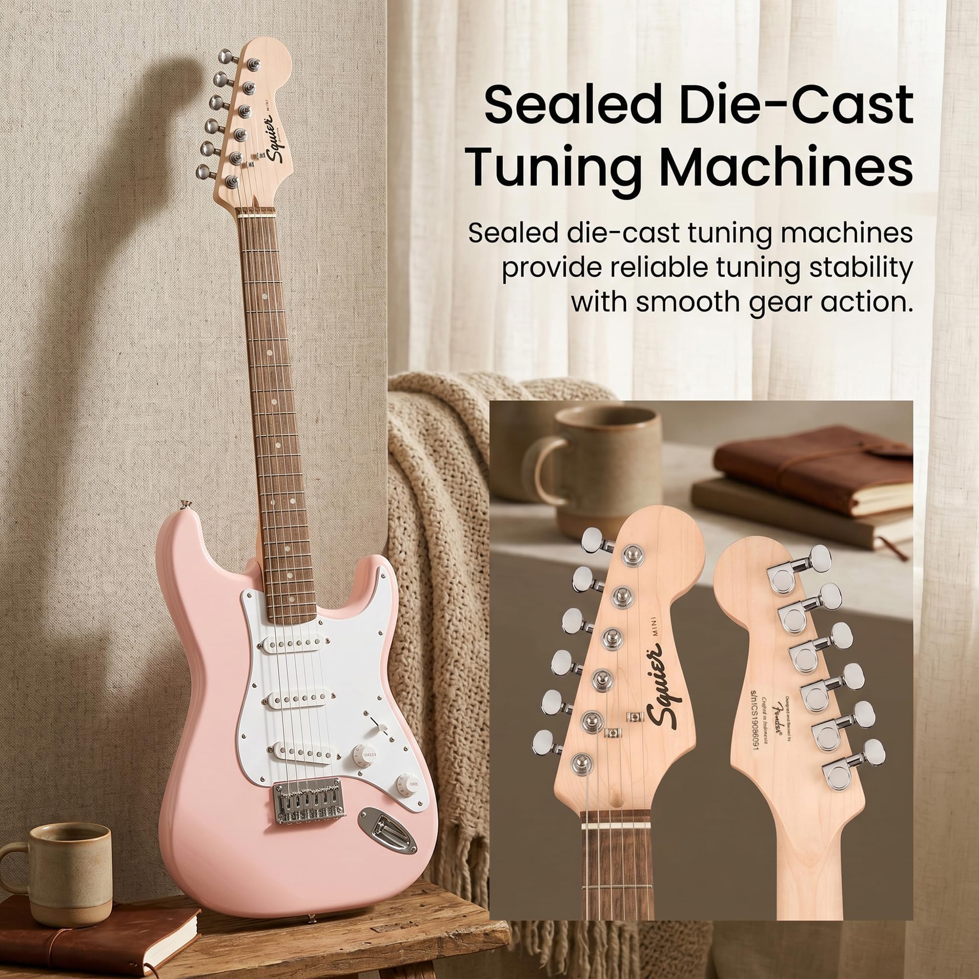 Amazon.co.jp: Fender Squier 3/4サイズ キッズ ミニストラット エレキ