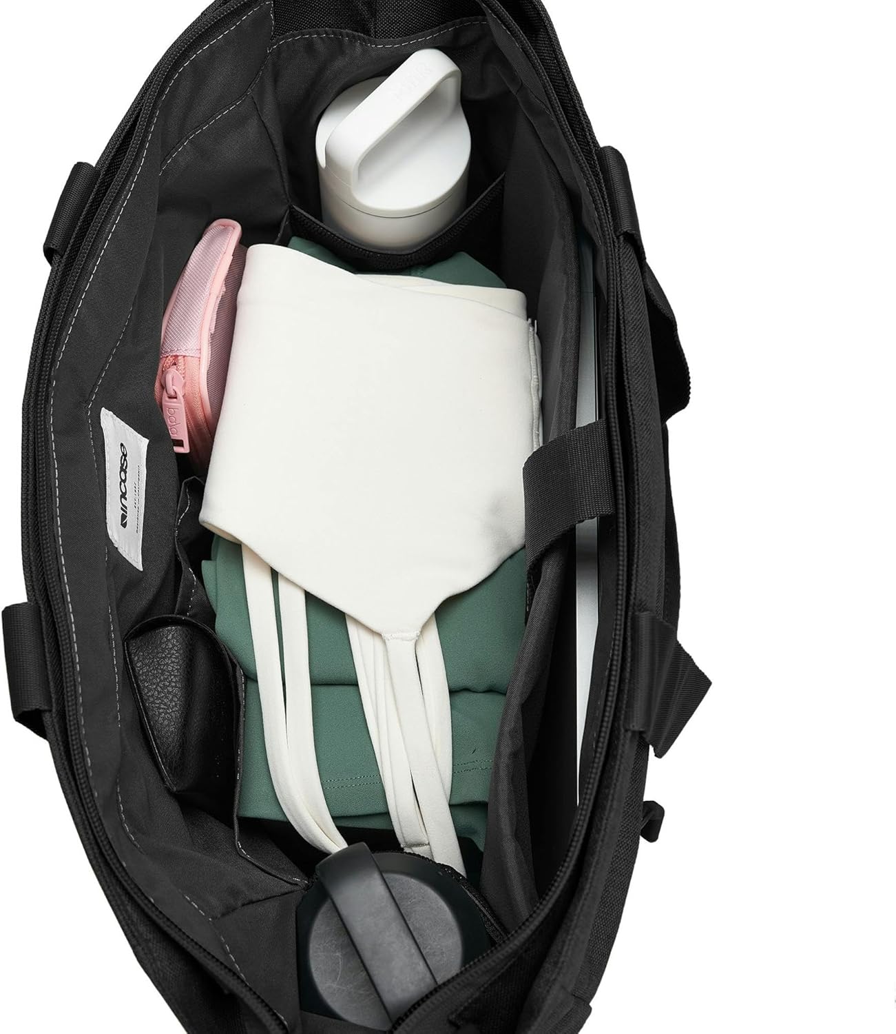 Incase Crosstown Tote Durable, Weather Resistant Tote Work Travel Daily Use Faux Fur Lined laptop Pocket Travel Pass-Through - Image 5