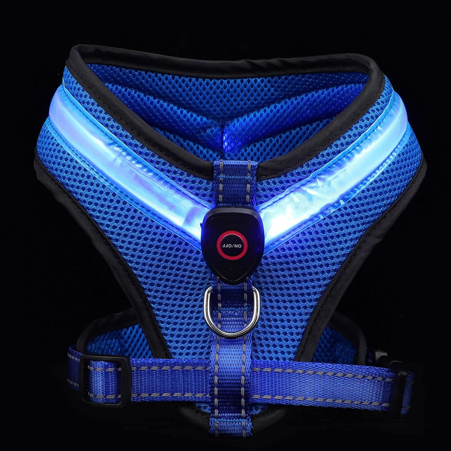 1 Set Dog Glow Vest Harness Night Walking Pet Vest Luminous Dog Harness Led Harness