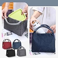 Vista 4 de Chunful 12 bolsas de almuerzo a granel para niños, mujeres y adultos, bolsa de almuerzo reutilizable con aluminio para la escuela, oficina, trabajo