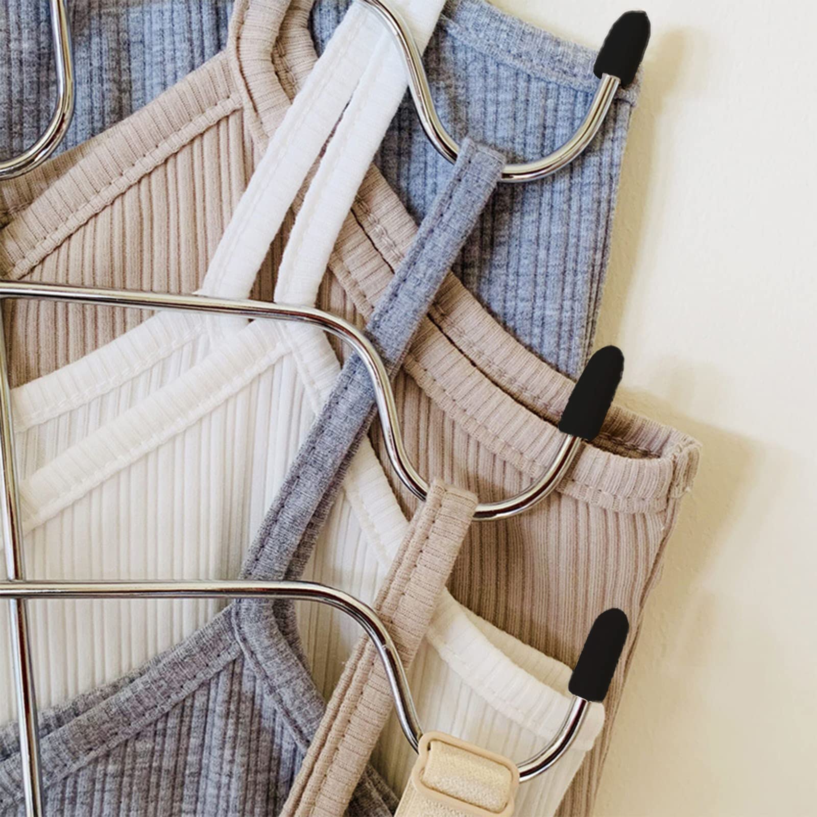 Rangement Facile Des Cintres En Métal à Plusieurs Niveaux. Rangement Facile Des Cintres Pliables Multicouches Avec Clip Solide