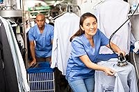 Vista 5 de Silver Star ES-300 Steam Iron – 110 Volt Gravity Fed Hanging Bottle Clothes Iron with Non-Stick Laminate Sole Plate, Demineralizer Cartridge