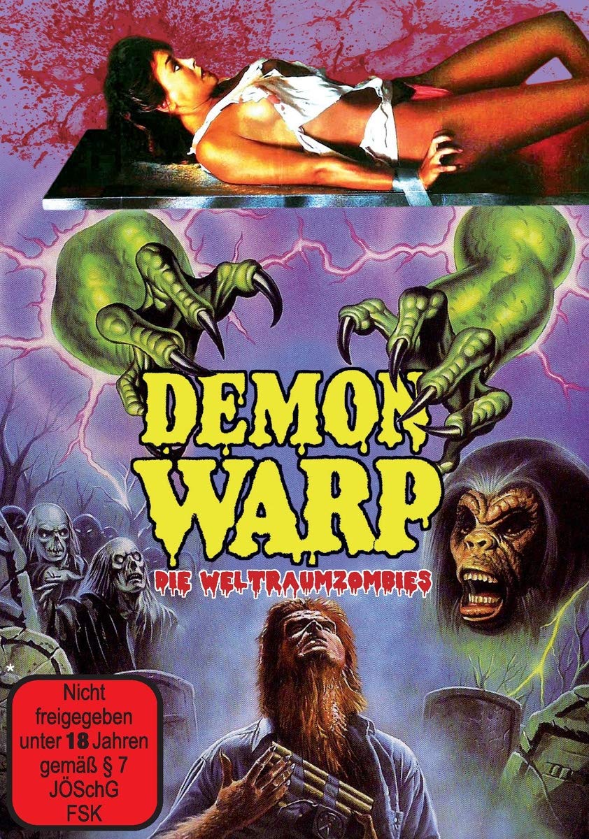 Película Demon Warp DVD para coleccionistas de cine de terror alemán