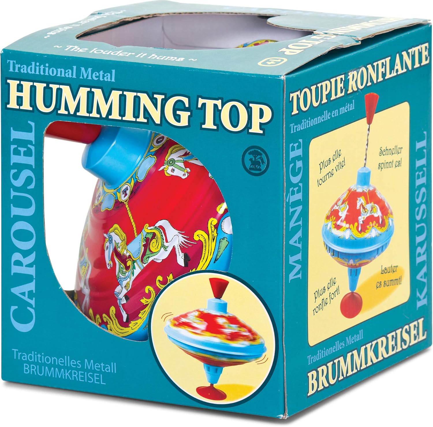 Tobar Carousel Humming Top Traditional Spinning Toy TopToy