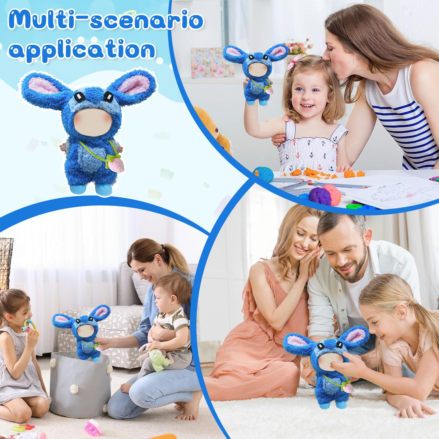 Vestiti per bamboles di Peluche 17cm, set di vestiti di Peluche, Costumi per bamboles di 17cm, Accessori per bamboles, DIY-Regalo per Bambini