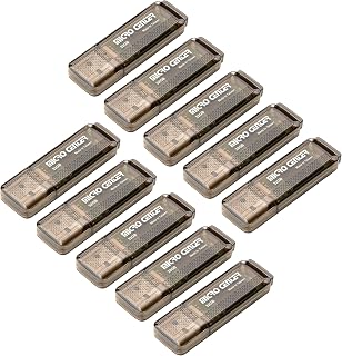 INLAND Micro Center 10-Pack 32GB USB 3.0 Flash Drives - 70MB/s Superspeed Thumb Drives, Gum Size for Fast Data Transfer & Storage
