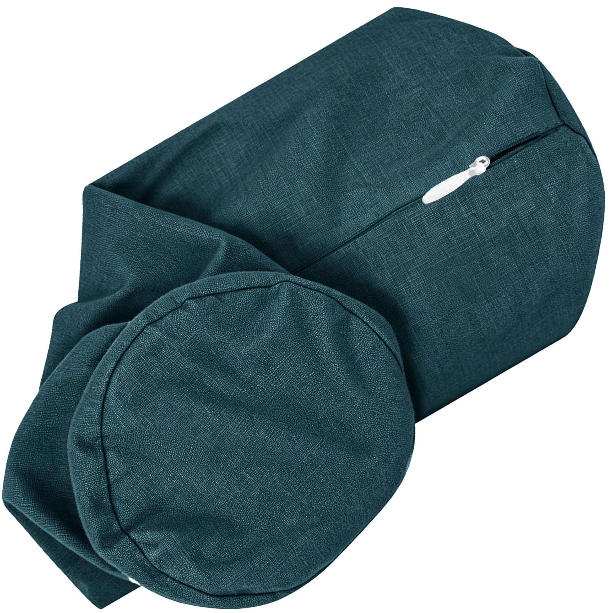 Lot de 2 Housse de Traversin Cylindrique en Lin