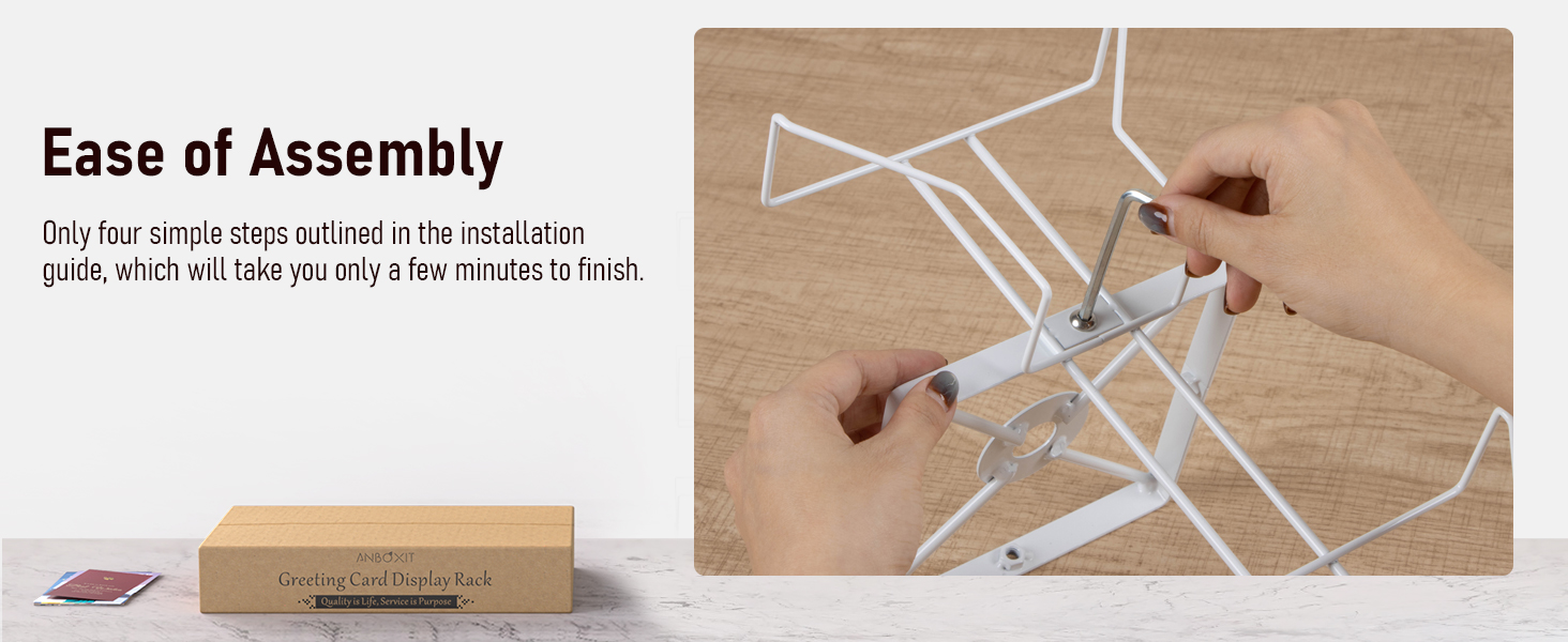Amazon.com: ANBOXIT Greeting Card Display Stand Rotating Rack
