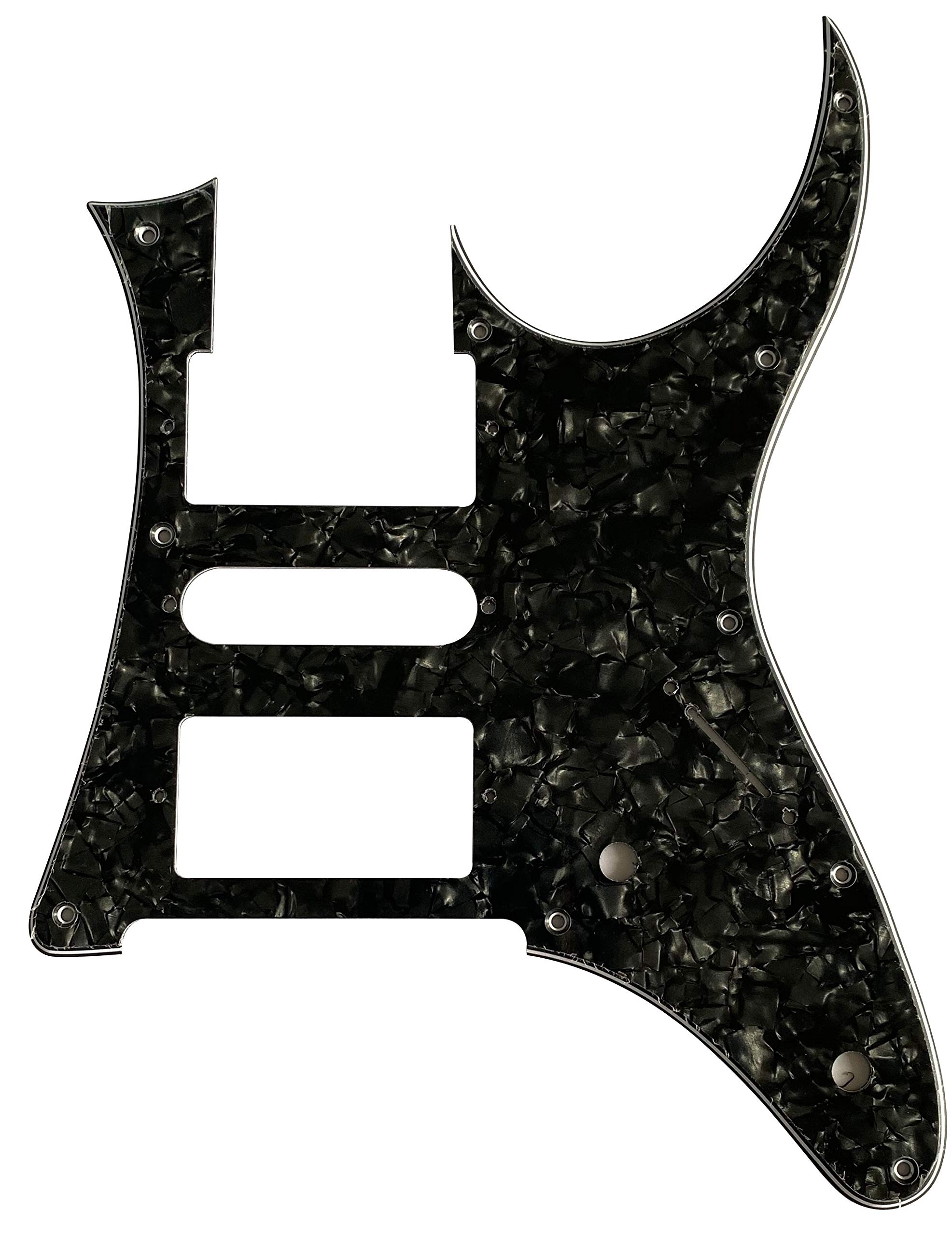 For Ibanez RG 350 EX Style Guitar Pickguard Scratch Plate (4 Ply Black Pearl)
