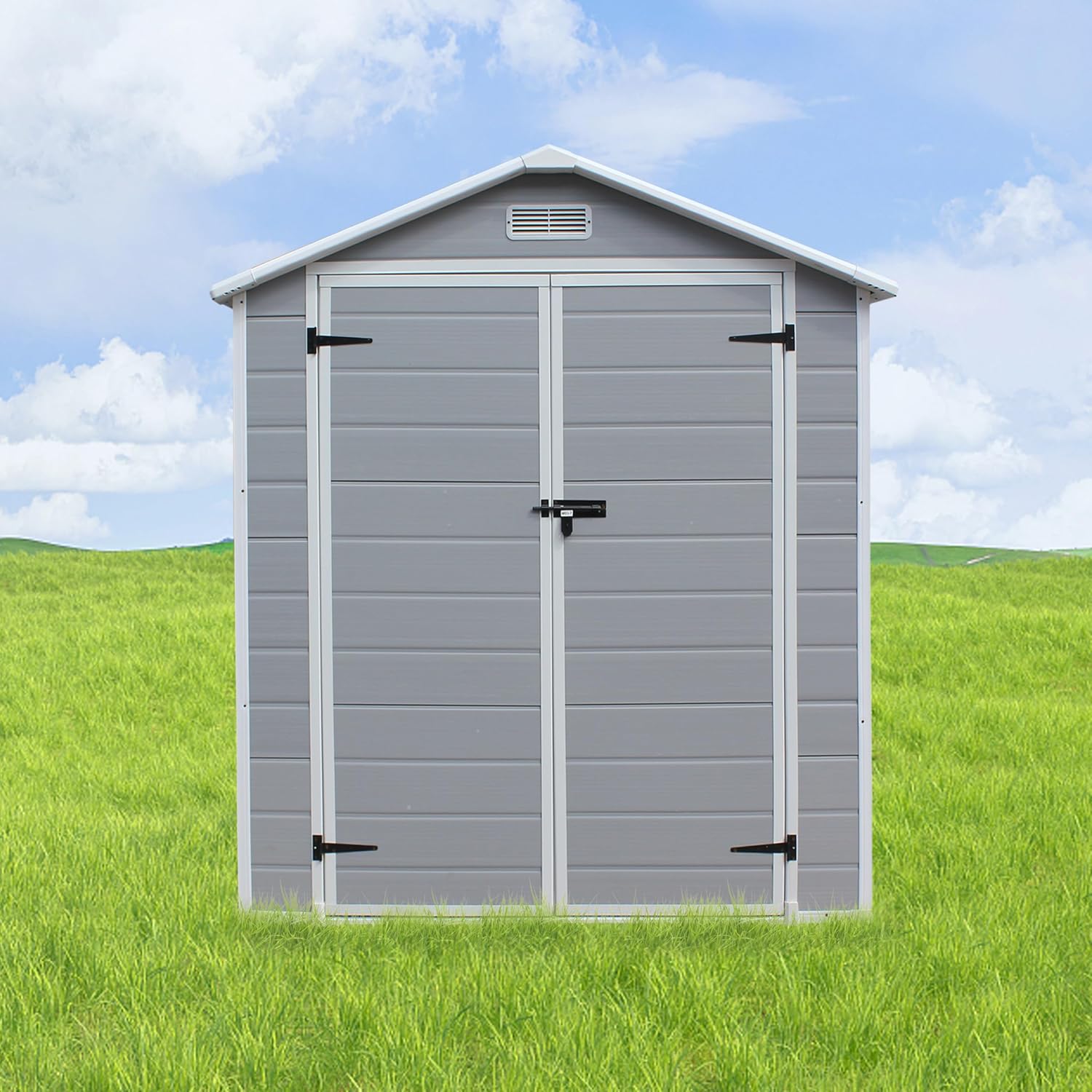 Panana Plastic Garden Storage Shed Outdoor Storage Includes Plastic
