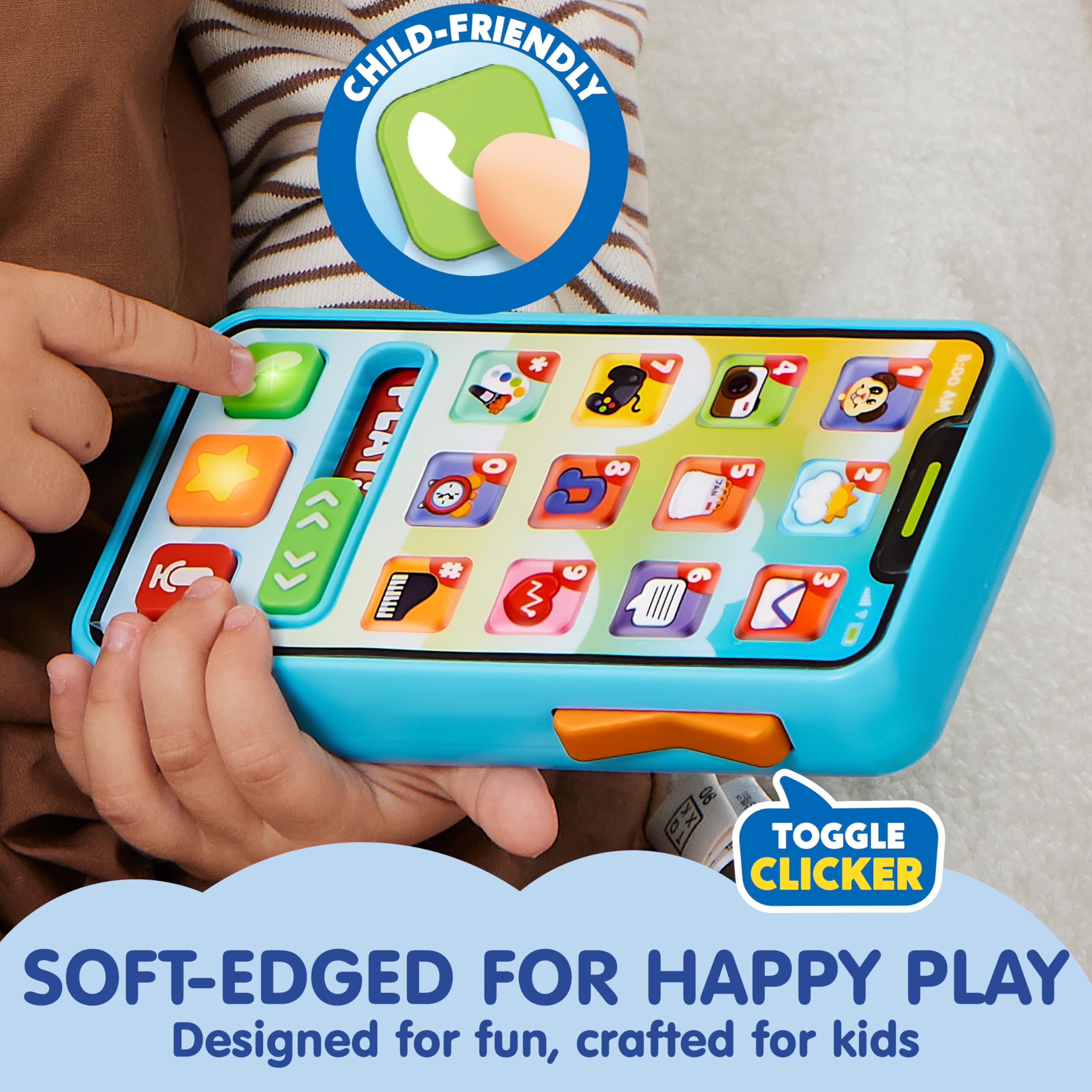 Juguetes para bebés de 6 a 12 meses, teléfono celular con 4 modos de juego y más de 50 frases de música y aprendizaje, juguetes educativos para niños de 1 a 3 años, regalos de cumpleaños para 7