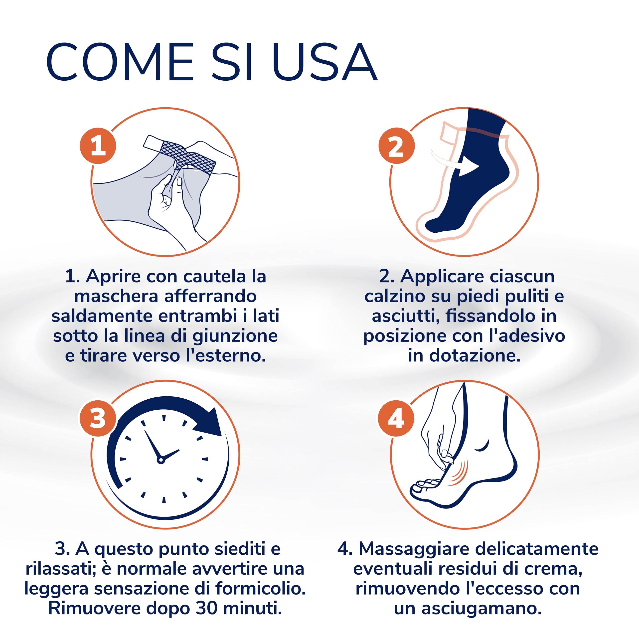 Dr. Scholl's Maschera Piedi Lenitiva e Rivitalizzante per Piedi Stanchi e Doloranti, Impacco Idratante, Ammorbidisce e Idrata la Pelle con Sale di Epsom, Mentolo, Burro di Karité e Lavanda