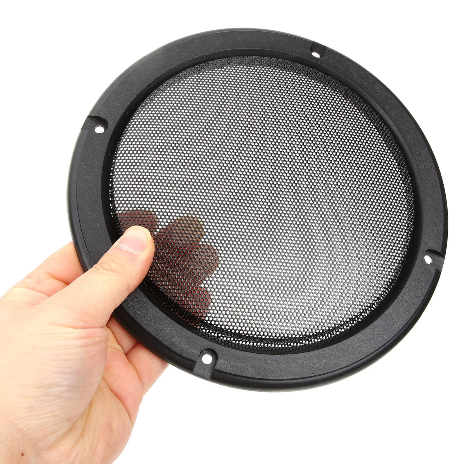 AERZETIX - C53573 - Set di 2 griglie reti di protezione per altoparlanti/casse subwoofer - diametro 205mm 8'' - colore nero - per auto veicolo AERZETIX - C53573 - Set di 2 griglie reti di protezione per altoparlanti/casse subwoofer - diametro 205mm 8'' - colore nero - per auto veicolo