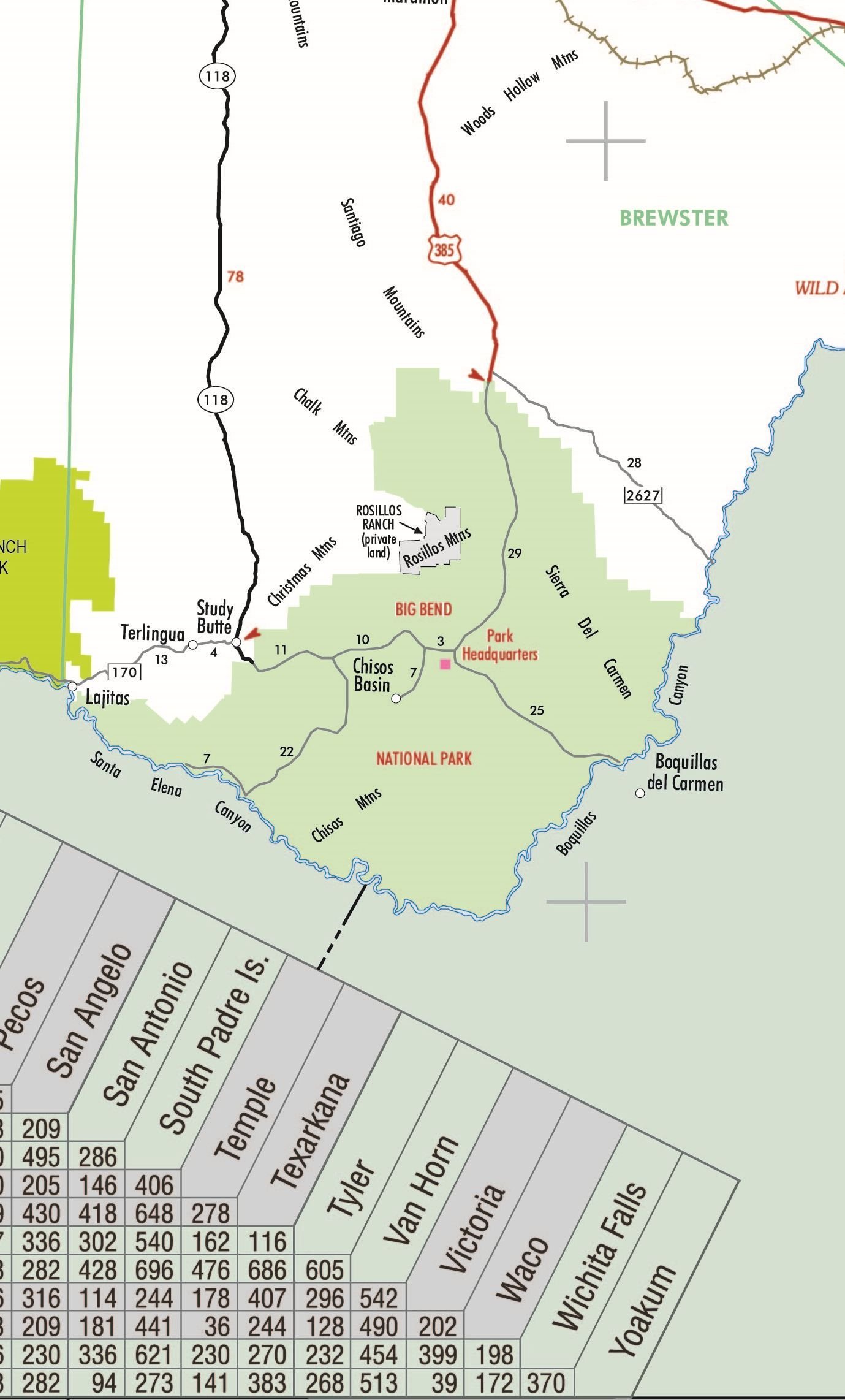 Texas Executive Wall Map - Laminated 42w x 39h - Image 3