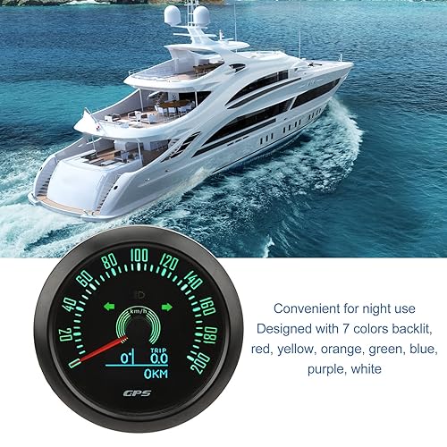Miniatura 3 de MPH - Velocímetro cuentakilómetro, 3 en 1, 200 MPH, 3.346 in, 932 V, tacómetro con retroiluminación de 7 colores, medidor de velocidad universal