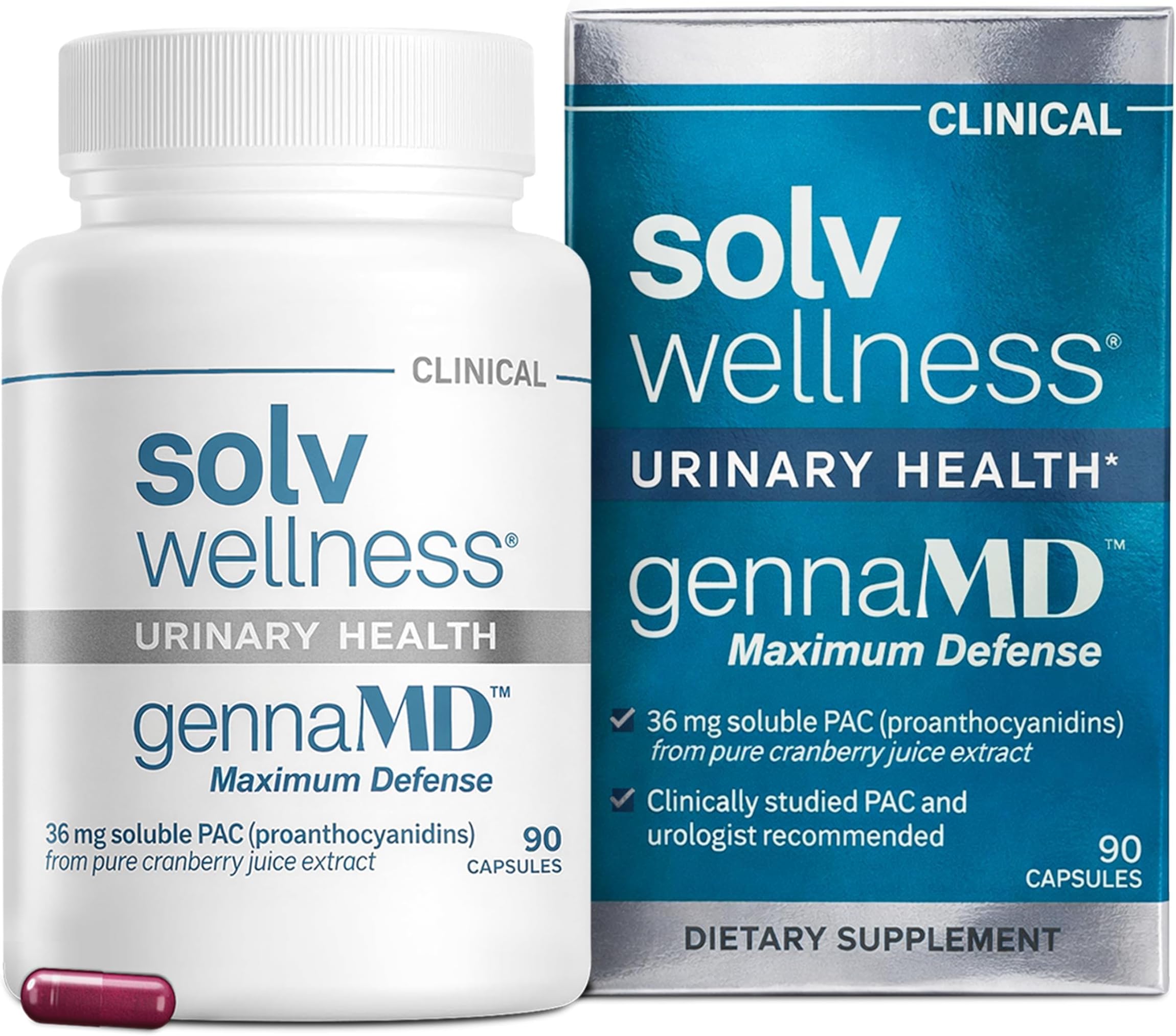 GennaMD Maximum Strength Cranberry Supplement, 36 mg PAC, 90 Capsules