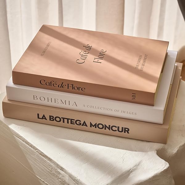 Earth-Tone Scandinavian Decor Book Set