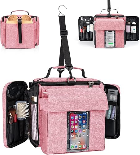 Bolsa de mano para ducha, organizador portátil de gran capacidad, organizador de ducha colgante para viajes universitarios, gimnasio, campamento,