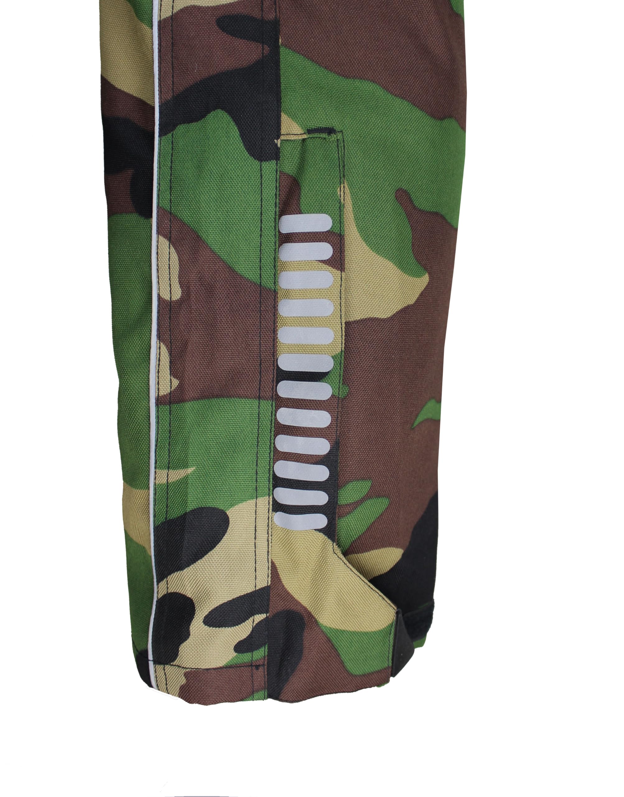 EURO STARS Motorradhose Wasserdicht mit Luftöffnungen und Schutzprotektoren & Abnehmbarem Innenfutter für Atmungsaktive Camouflage-Hose