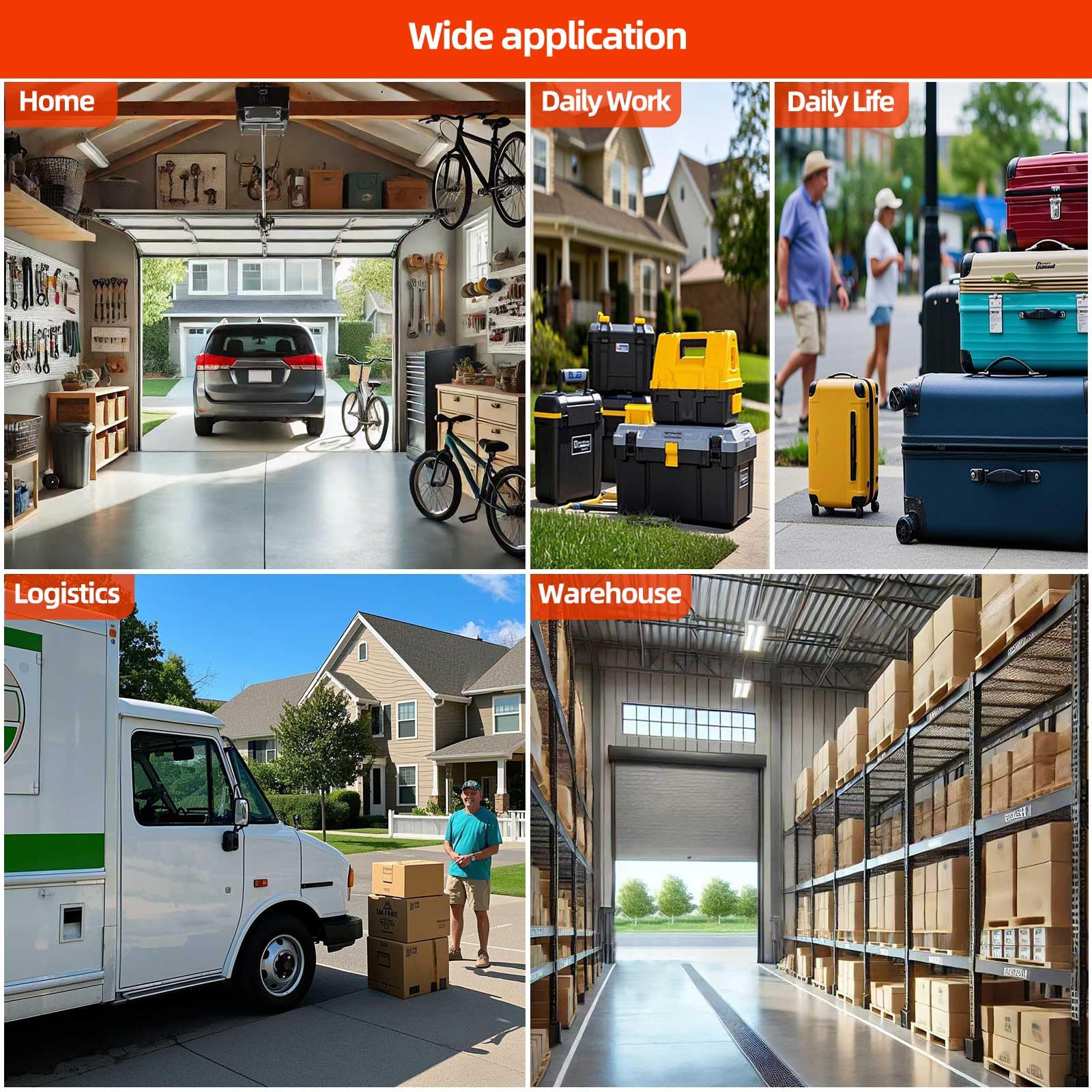 Carretilla de mano, diseño 2 en 1, capacidad de 700 libras, carrito industrial plegable y extensible con 4 ruedas de goma, para transporte y mudanza en almacenes, supermercados, jardines y centros