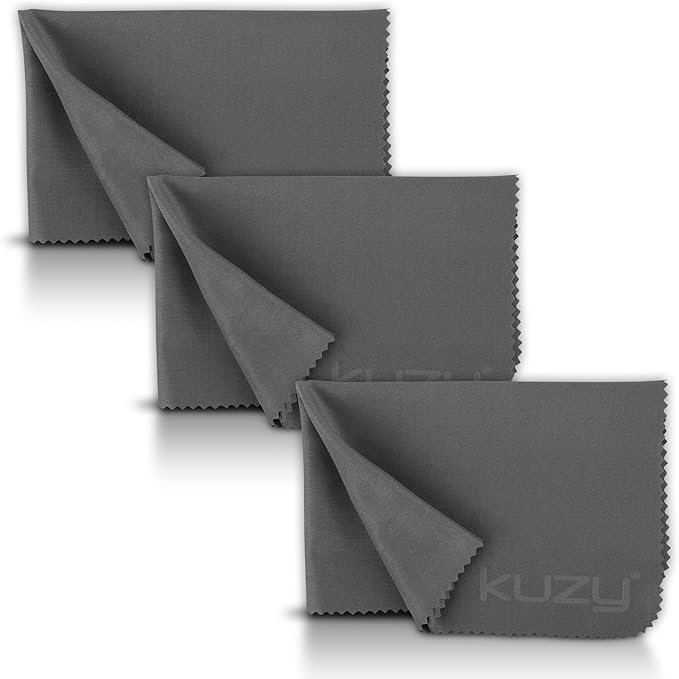 Kuzy Glasses Cleaning Cloth, 3pk 11.5x8 Microfiber Cleaning Cloth for Electronics, MacBook