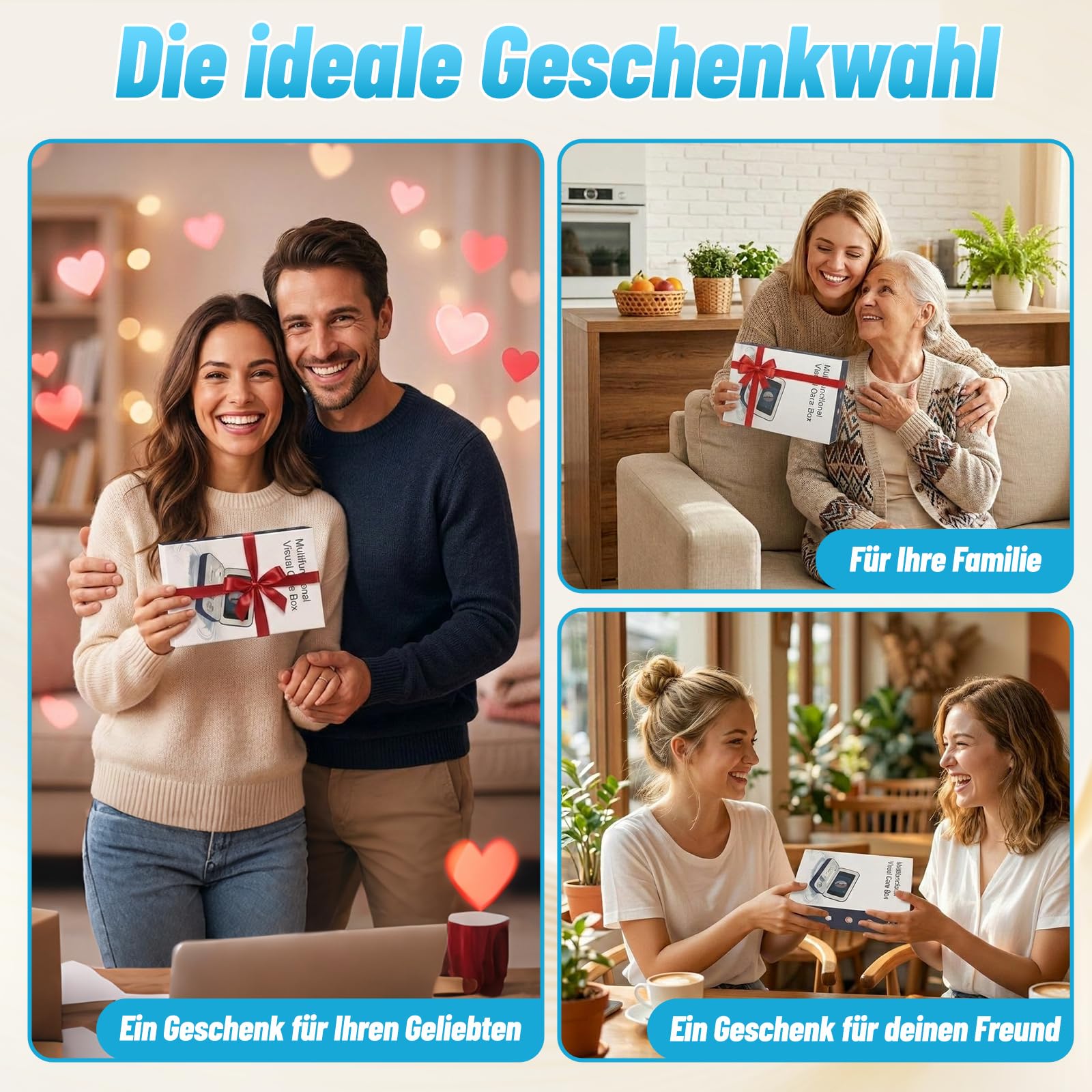 Ohrenschmalz Entferner mit 3,9 Zoll Bildschirm,1080P Ohrenreiniger mit Kamera und 6 LED,ohne App-Download, Ohrreiniger für Erwachsene IP67Wasserdicht,Mundpflege Aufsatz magnetisch,mit Aufbewahrungsbox
