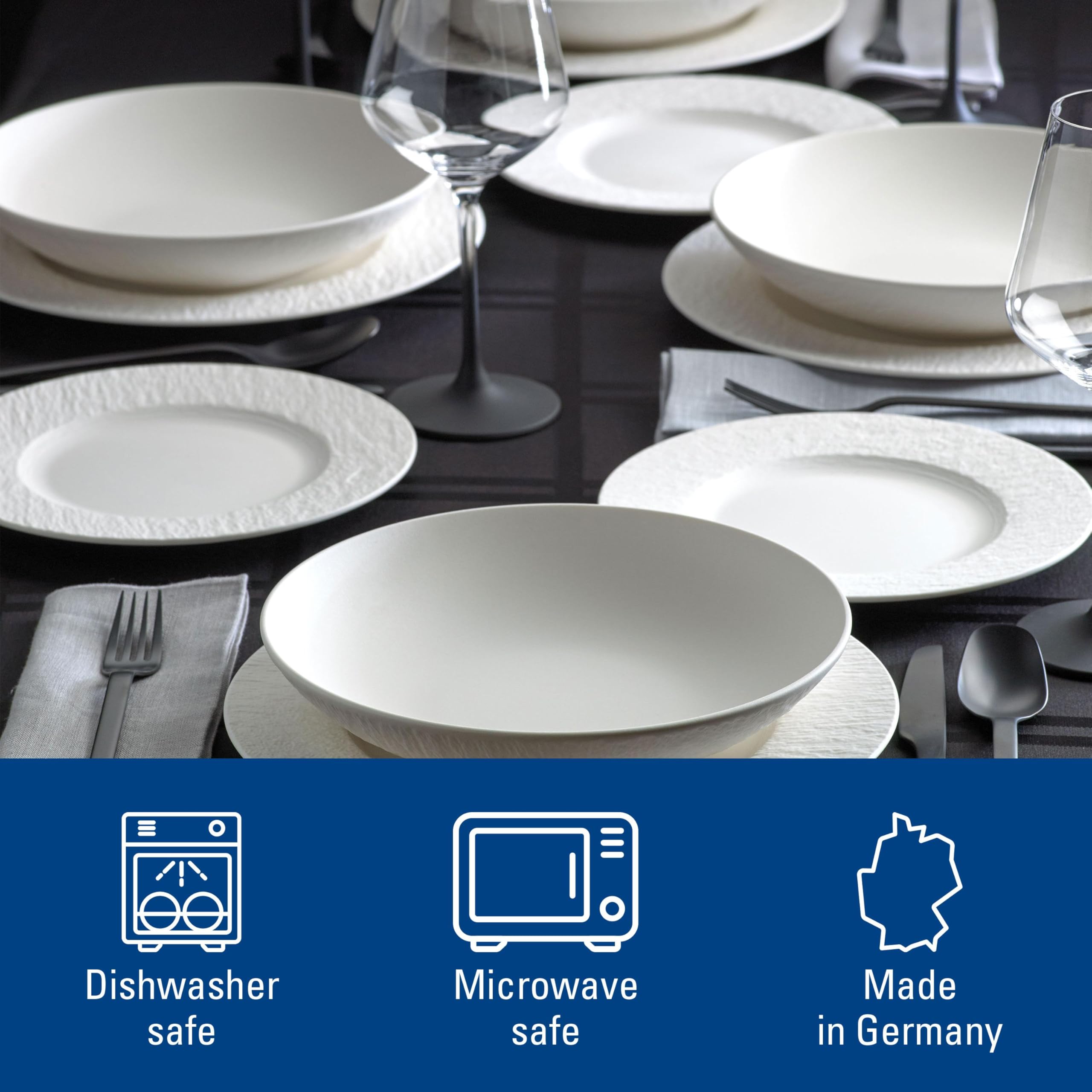 Amazon.com | Villeroy & Boch Manufacture Rock Blanc 12-Piece