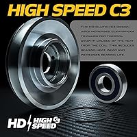 Vista 7 de HD Switch BIGBearing HiTorque 120ftlb (OEM 95) Polea de palanquilla de acero sólido, 759-05064 MA-GT-JD11 con rodamiento C3 Actualizaciones Blade