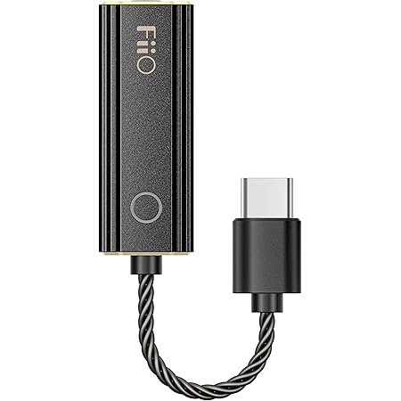 FiiO JadeAudio KA1 Kopfhörer-Verstärker, winziger USB-DAC, hohe Auflösung, 3,5 mm, verlustfrei, für Smartphones/PC/Laptops/Player (Typ C, schwarz)