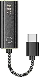 FiiO Amplificadores de fone de ouvido JadeAudio KA1 pequeno amplificador USB DAC alta resolução sem perdas para smartphone/PC/Laptop/Players (preto, tipo C)