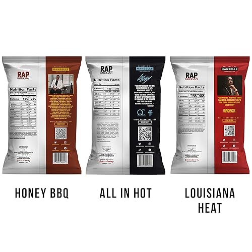 Miniatura 3 de Rap Snacks Lil Baby, Master P and Boosie, Honey BBQ, Louisiana Heat y All In Hot Variety-Pack de 6