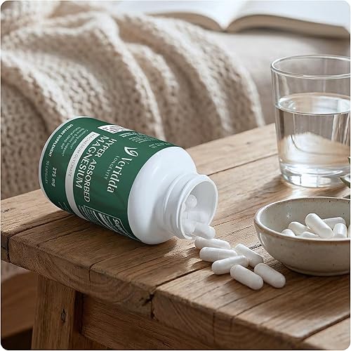 Miniatura 6 de Glicinato de magnesio hiperabsorbido 275 mg, ayuda natural para dormir, alivio del estrés, 90 cápsulas