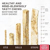 Vista 43 de Earth Animal No Hide - Rollos pequeños para masticar perros de larga duración, carne de res, 2
