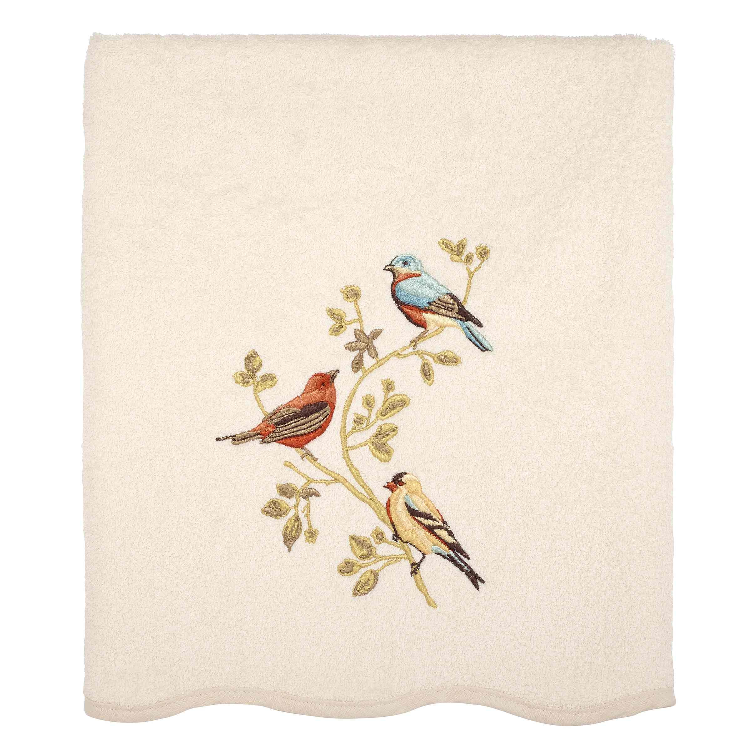 Avanti Linens - Juego de Toallas de 3 Piezas, Toallas de algodón Suaves y absorbentes (colección Premier Songbirds)