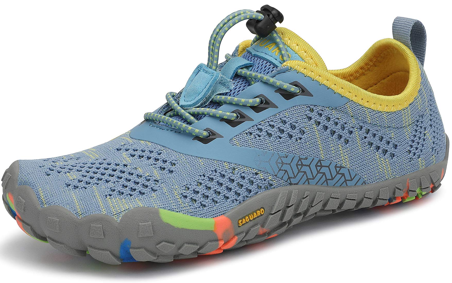 SAGUARO Minimalistas Barefoot Zapatillas de Trail Running Niños Zapatillas de Deporte Transpirables para Exterior Interior