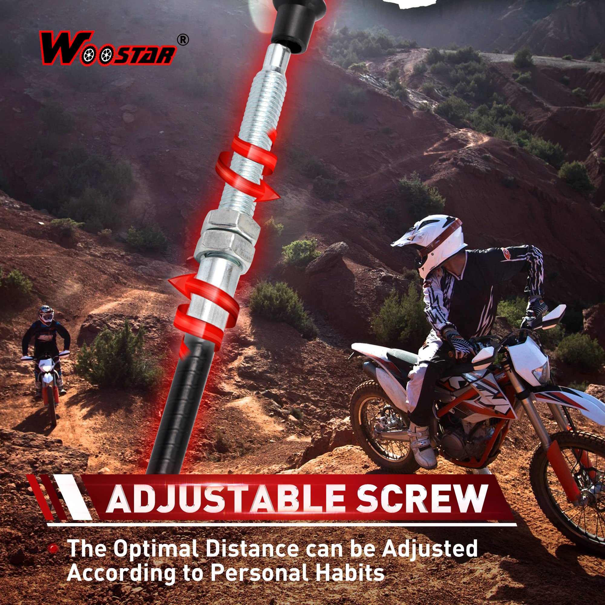 WOOSTAR 1220mm Cavo Frizione Sostituzione per 150cc 200cc Aria Raffreddamento ATV Quad