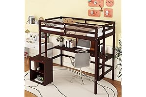 Bellemave Twin Loft Bed with Desk, a Perfect Solution for Space-Constrained Bedrooms