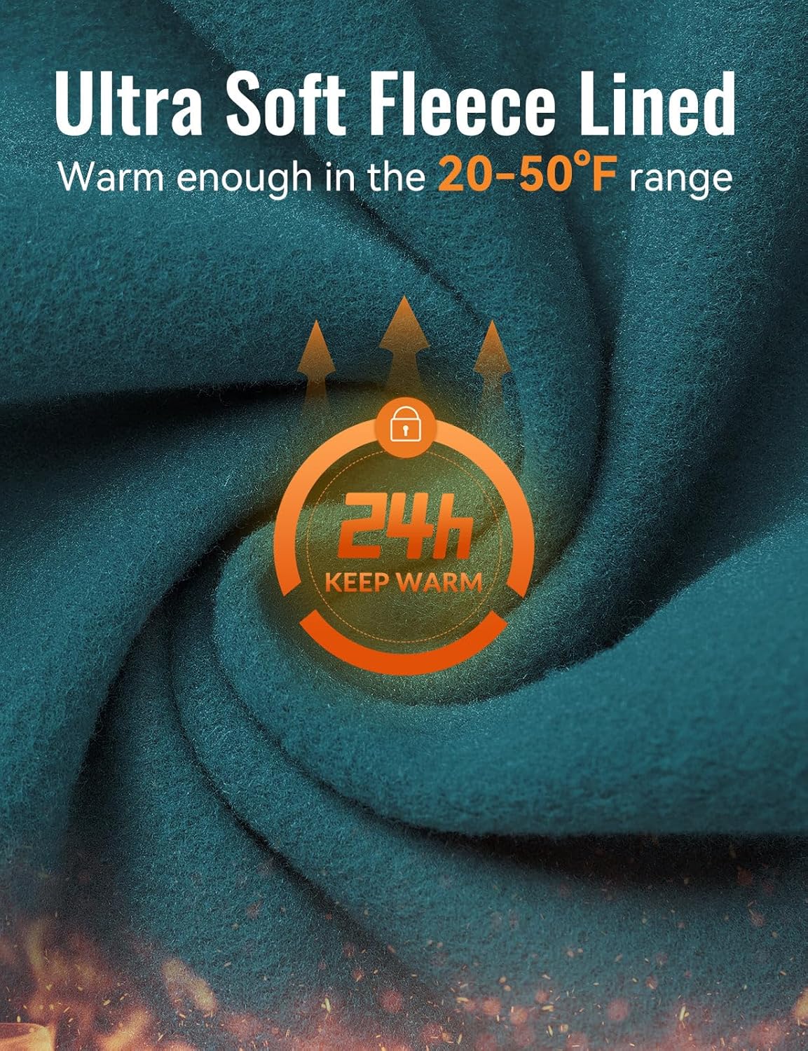 baleaf Men's Thermal Running Tights Fleece Compression Leggings Winter Pants Zipper Pockets Cycling Gear Cold Weather - Image 3