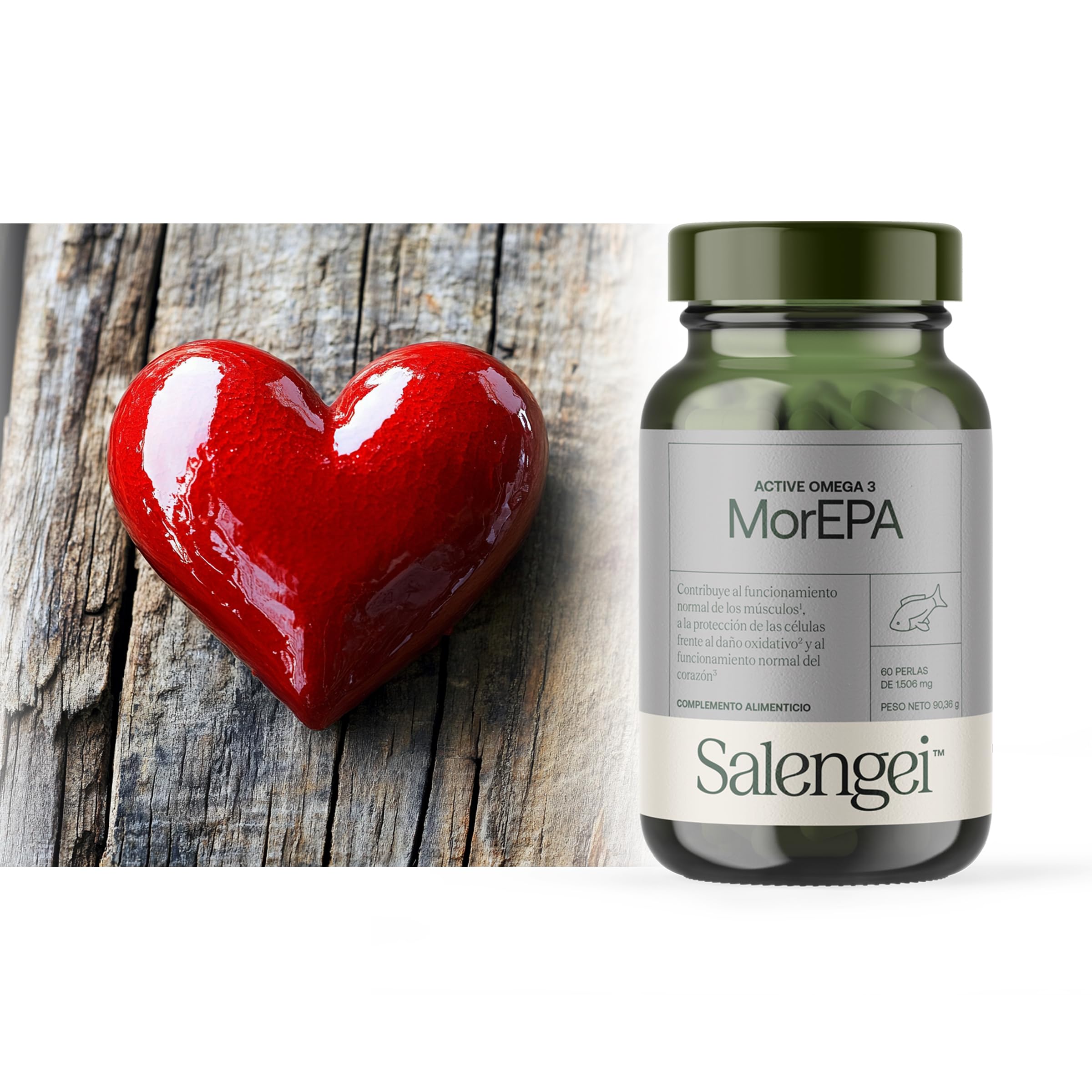 ACTIVE MOREPA - A base de aceite de pescado | Funcionamiento normal de los músculos, a la protección de las células frente al daño oxidativo y al funcionamiento normal del corazón
