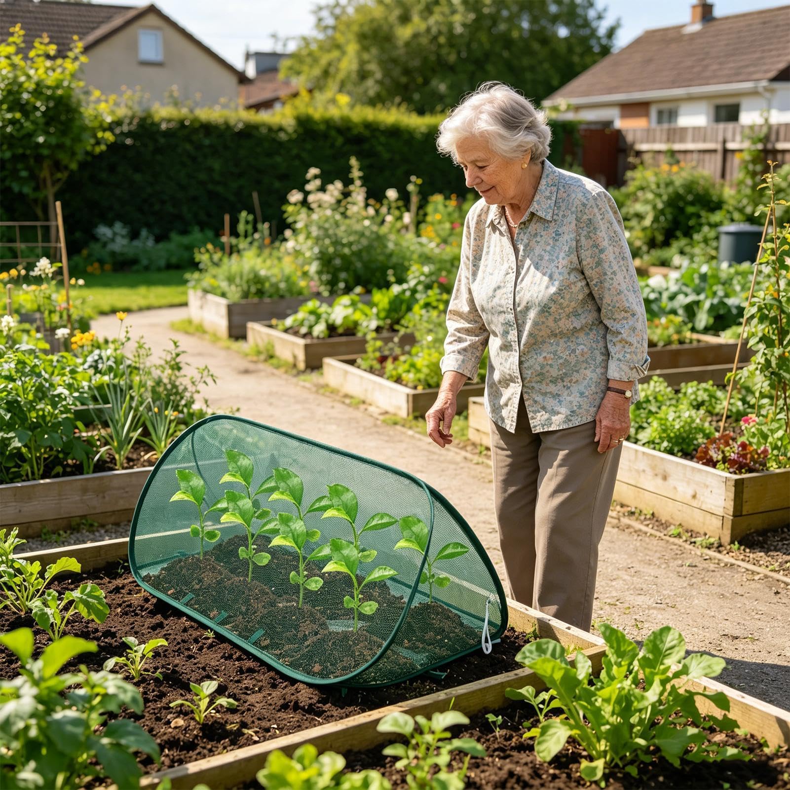 Copertura protettiva per recinzione da giardino, barriera traspirante | Un recinto per piante per vivai, cortili, serre, fiori, frutta, pomodori, mirtilli e arbusti