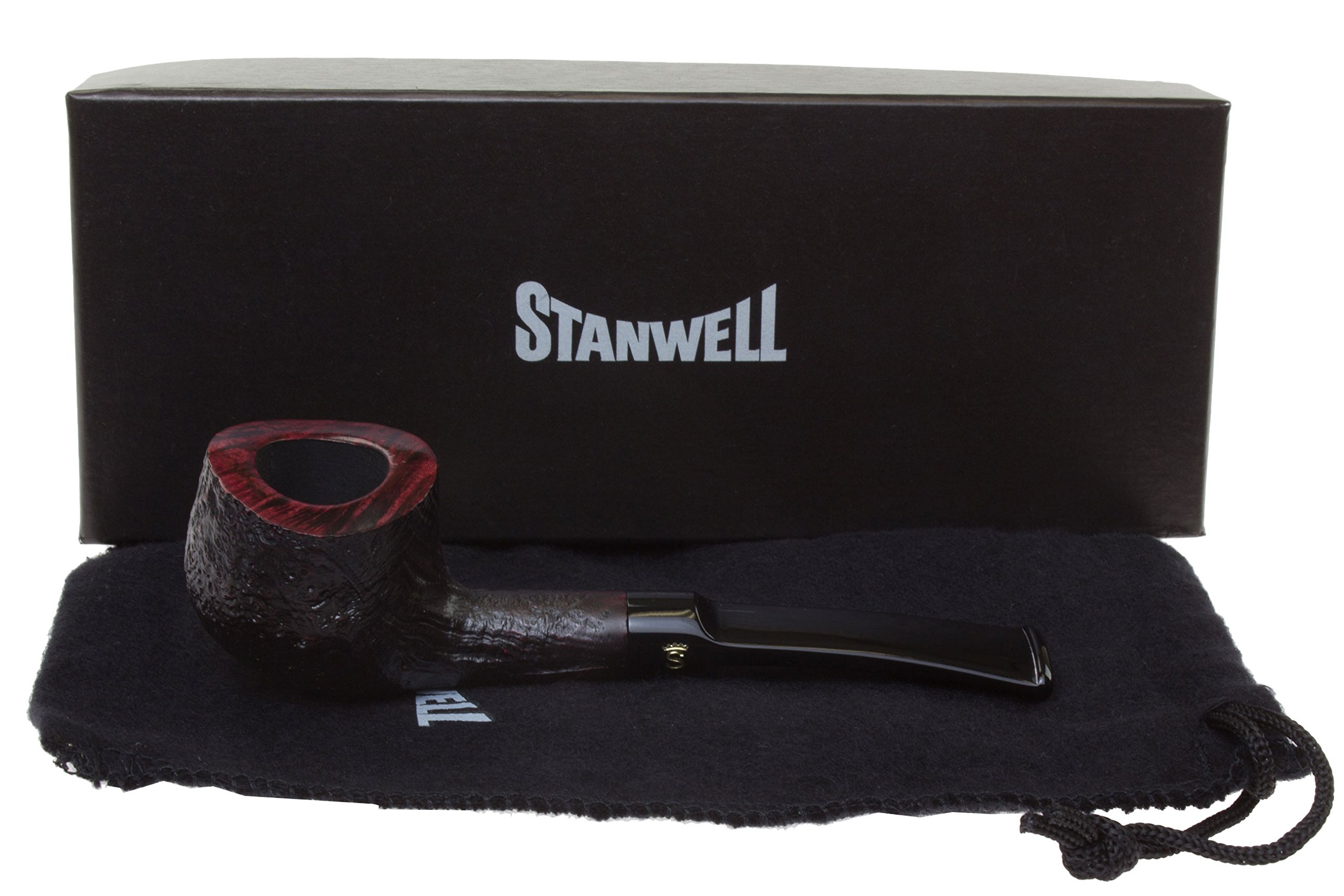 Featherweight 242 Black Tobacco Pipe - Sandblast